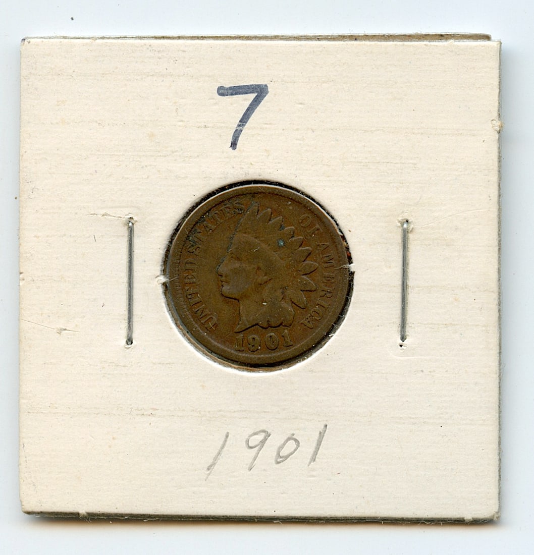 Collectors Coin One Cent Indian Head 1901 Good (1 of 2)