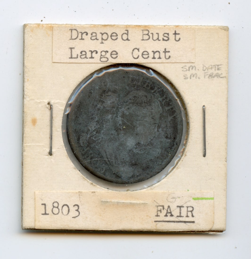 Collectors Coin  Draped Bust Large Cent 1803 Fair (1 of 2)