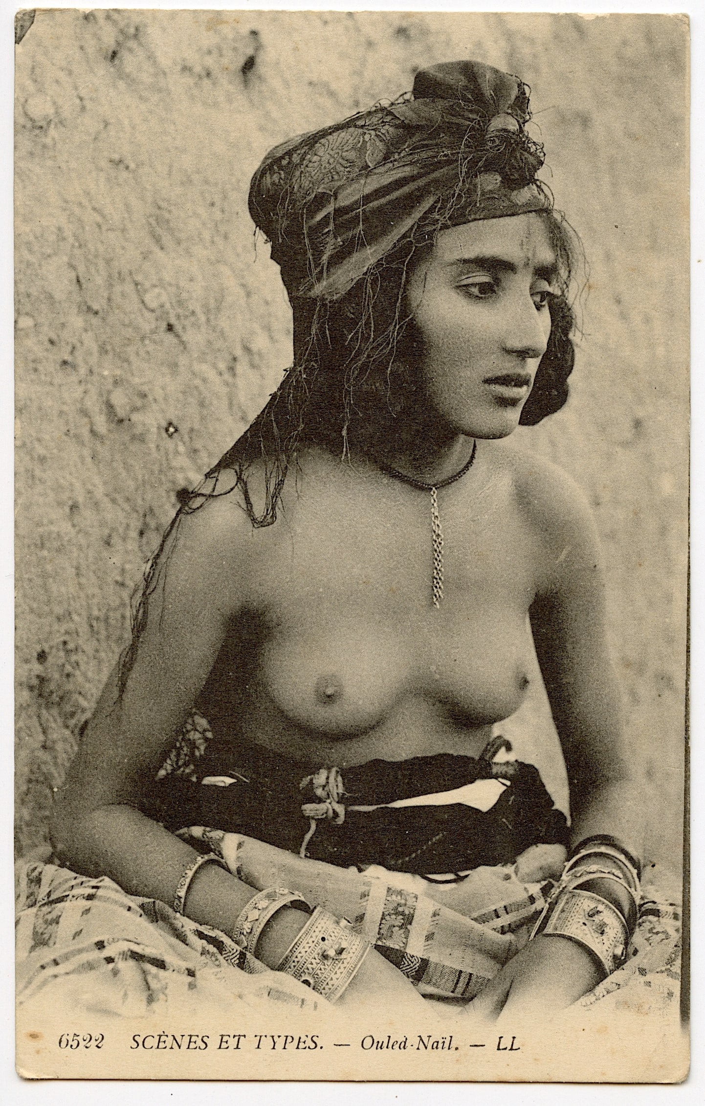 Antique Vintage Rare Postcard Female Nude: Provenance from a PBC Collector. We have included quality scans to show it's actual condition. The dimensions of an antique postcard are Approx. 5.5"x 3.5" (small variances can occur). This lot is loc