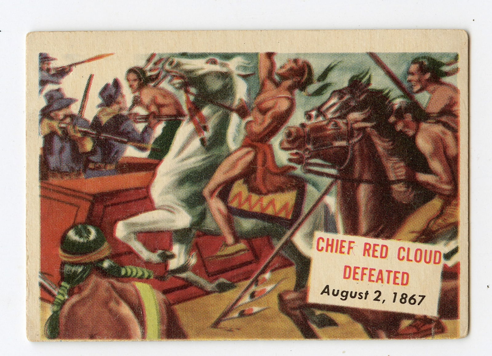 Original 954 Topps Scoop Card #84 Chief Red Cloud Defeated (1 of 2)