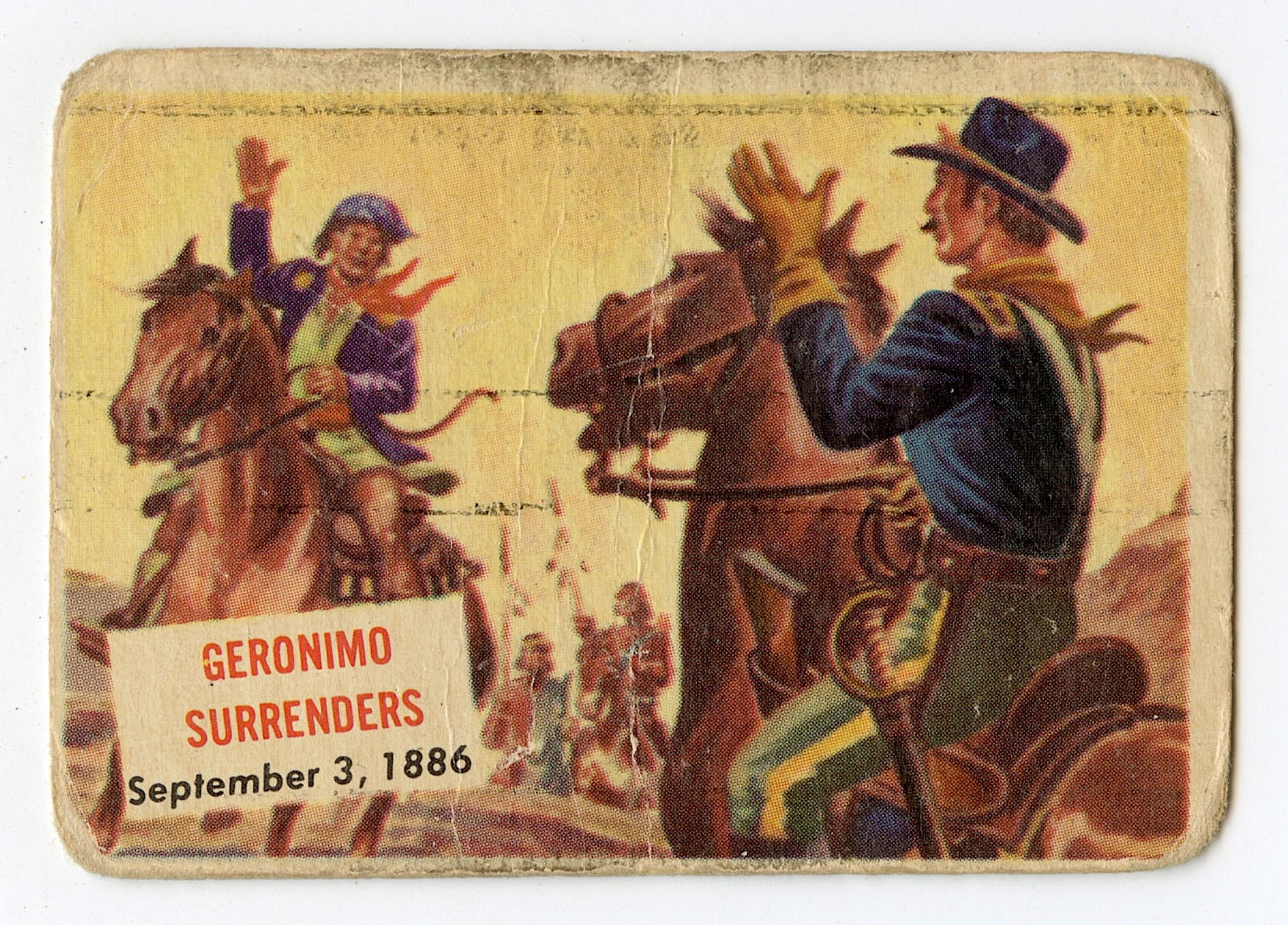 Original 954 Topps Scoop Card #96 Indian Chief Geronimo (1 of 2)