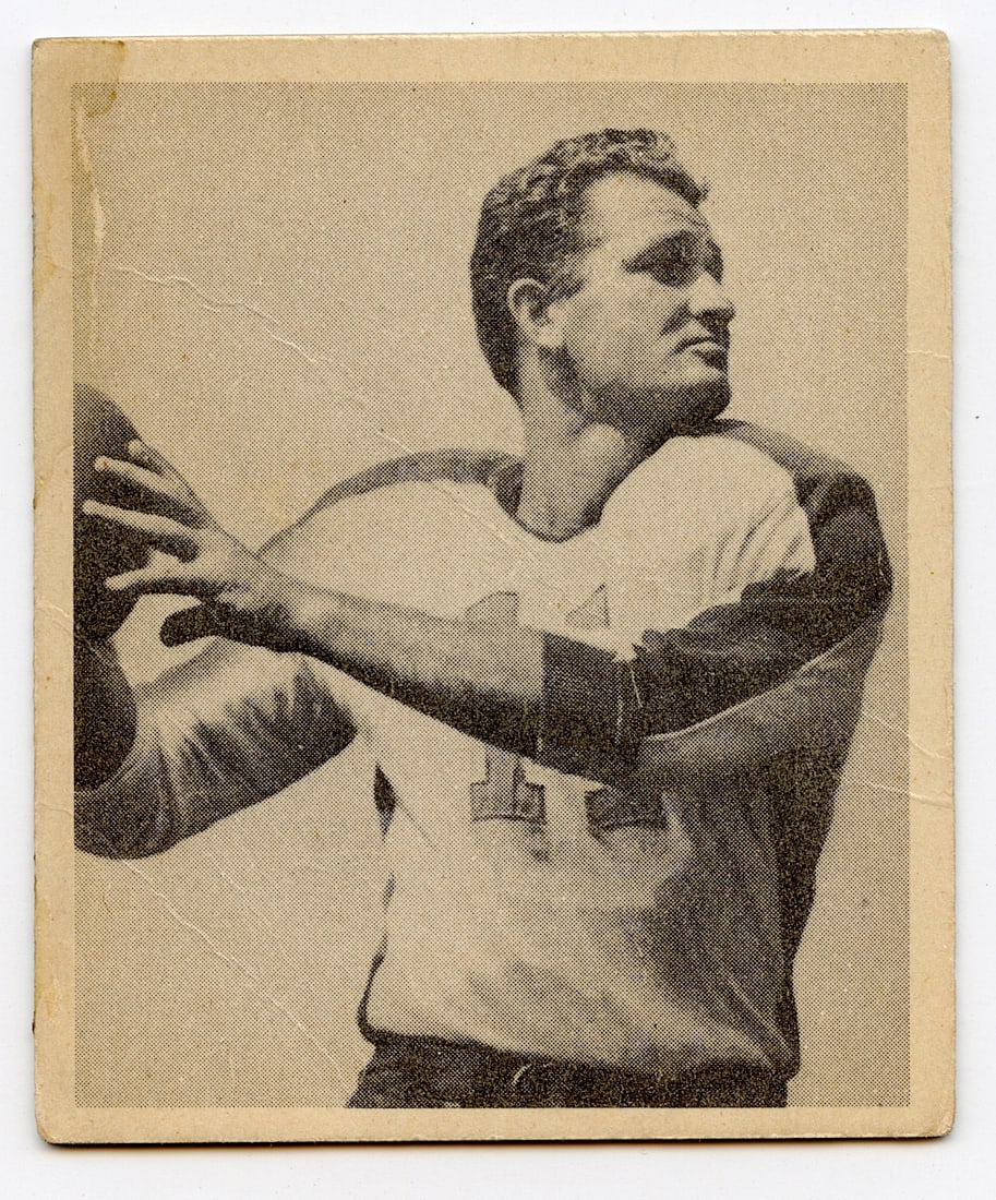 1948 BOWMAN #16 TOMMY THOMPSON: Original football card 1948. Provenance from a PBC Collector. We have included quality scans to show it's actual condition. This lot is located in Boca Raton, Fl and its shipment will be made directly
