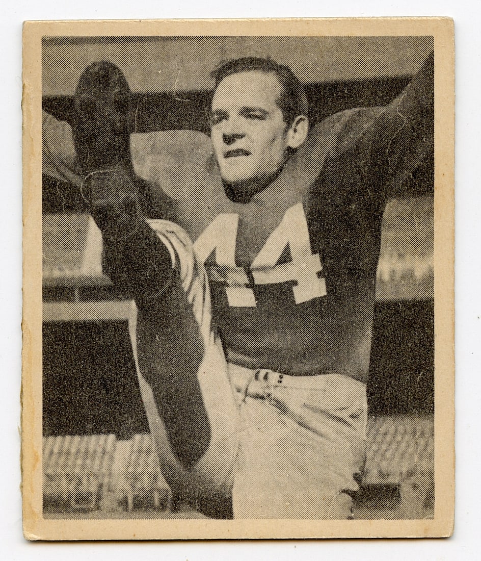 1948 BOWMAN #55 FRANK REAGAN: Original football card 1948. Provenance from a PBC Collector. We have included quality scans to show it's actual condition. This lot is located in Boca Raton, Fl and its shipment will be made directly