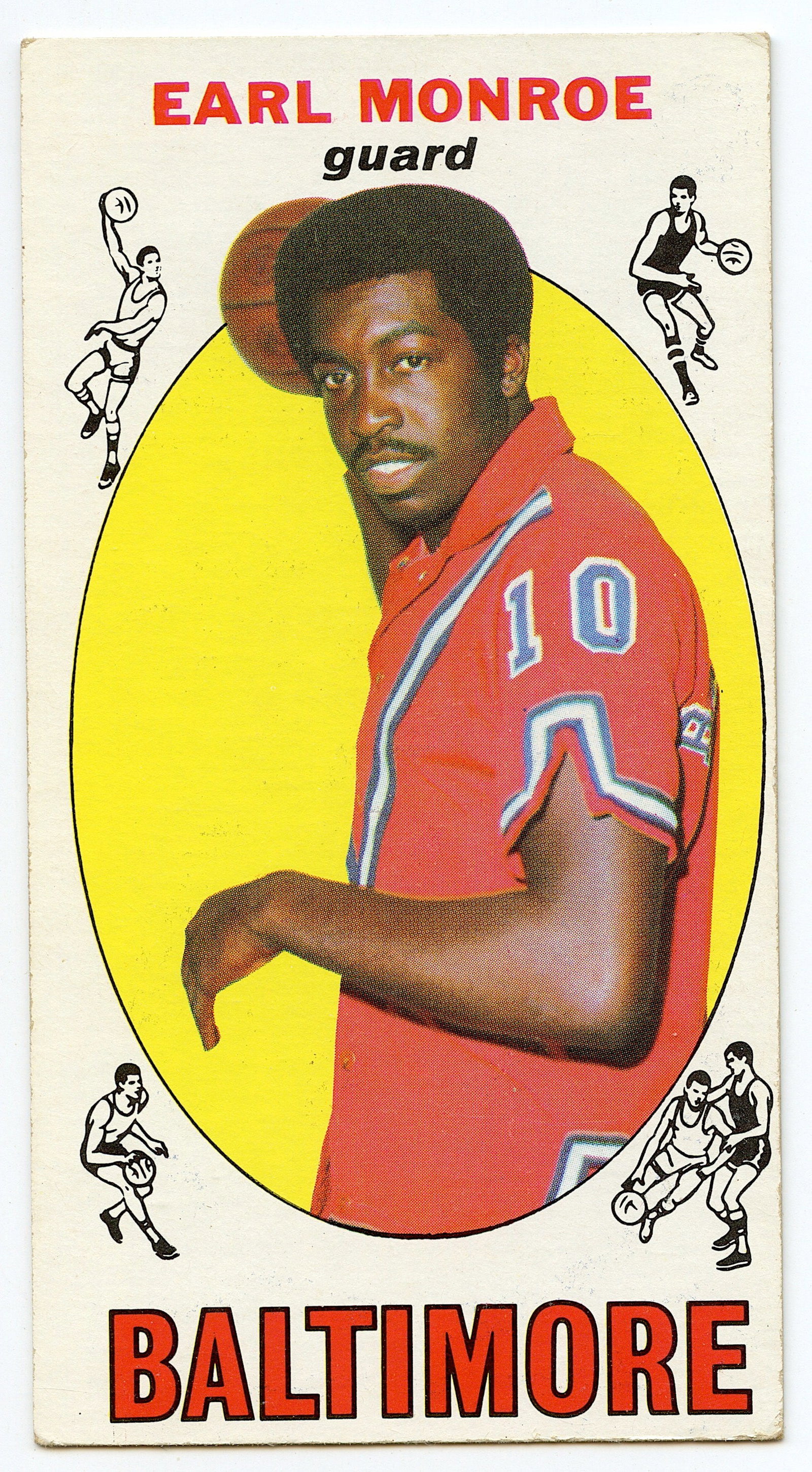 1969 Topps Basketball Card #80 EARL MONROE: Provenance from a PBC Collector. We have included quality scans to show it's actual condition. This lot is located in Boca Raton, Fl and its shipment will be made directly by Artelisted. Shipping insu