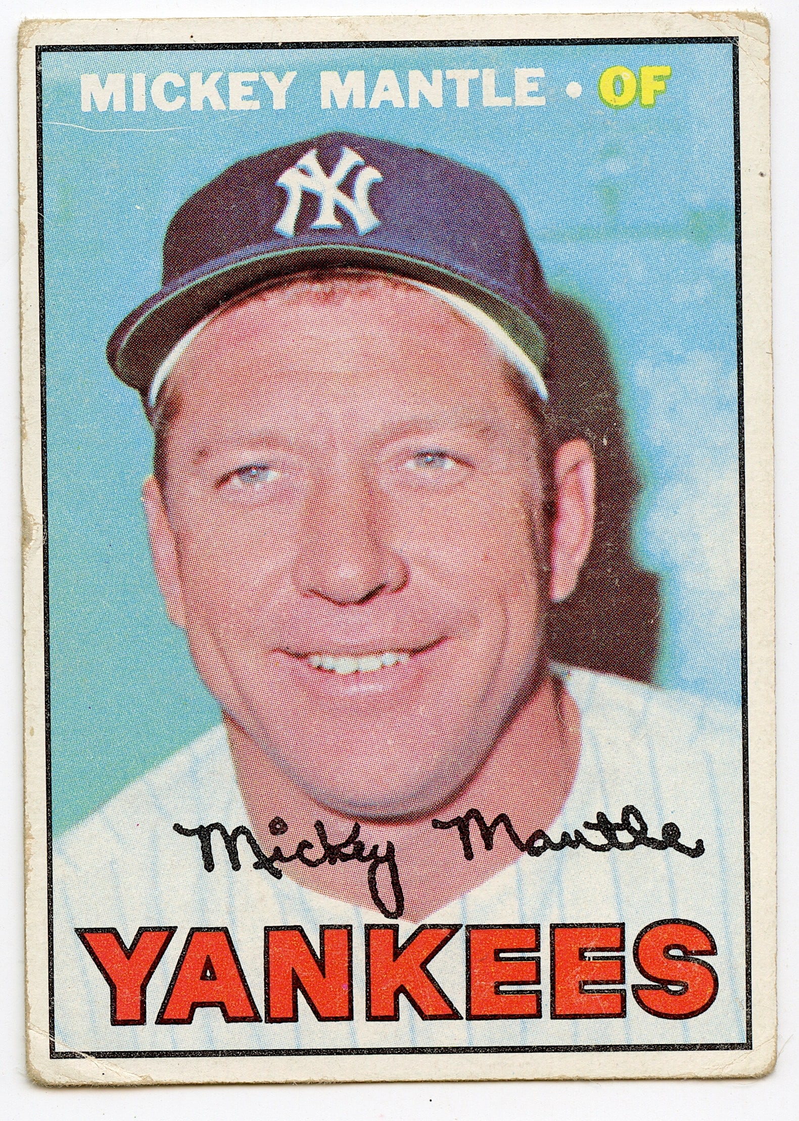 1967 Topps #150 Mickey Mantle Yankees (1 of 2)