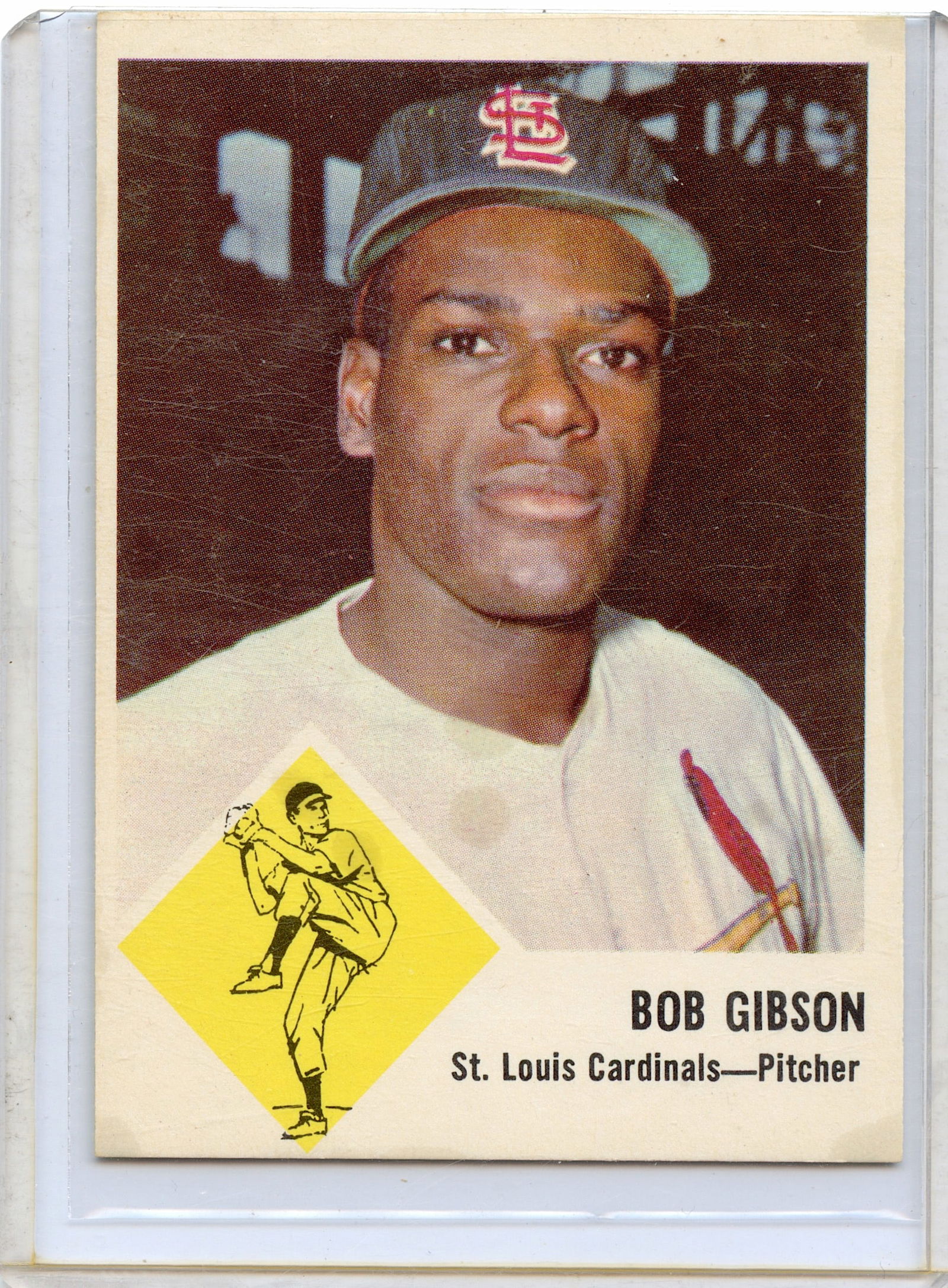 Bob Gibson 1963 Fleer #61 Cardinals (1 of 2)