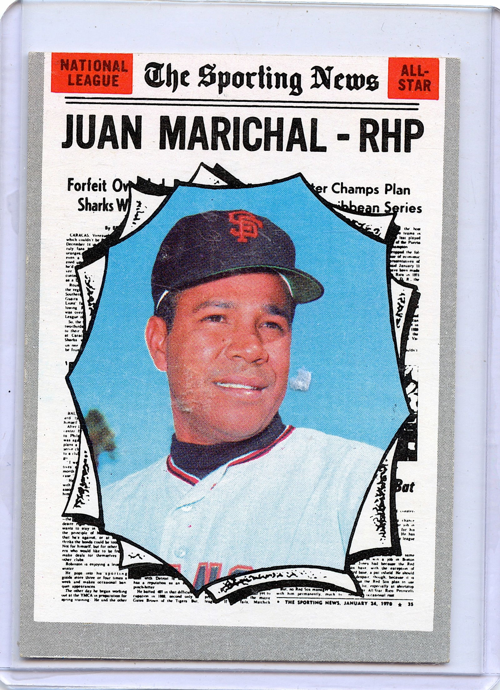 Juan Marichal 1970 Topps Baseball Card #466 Giants (1 of 2)