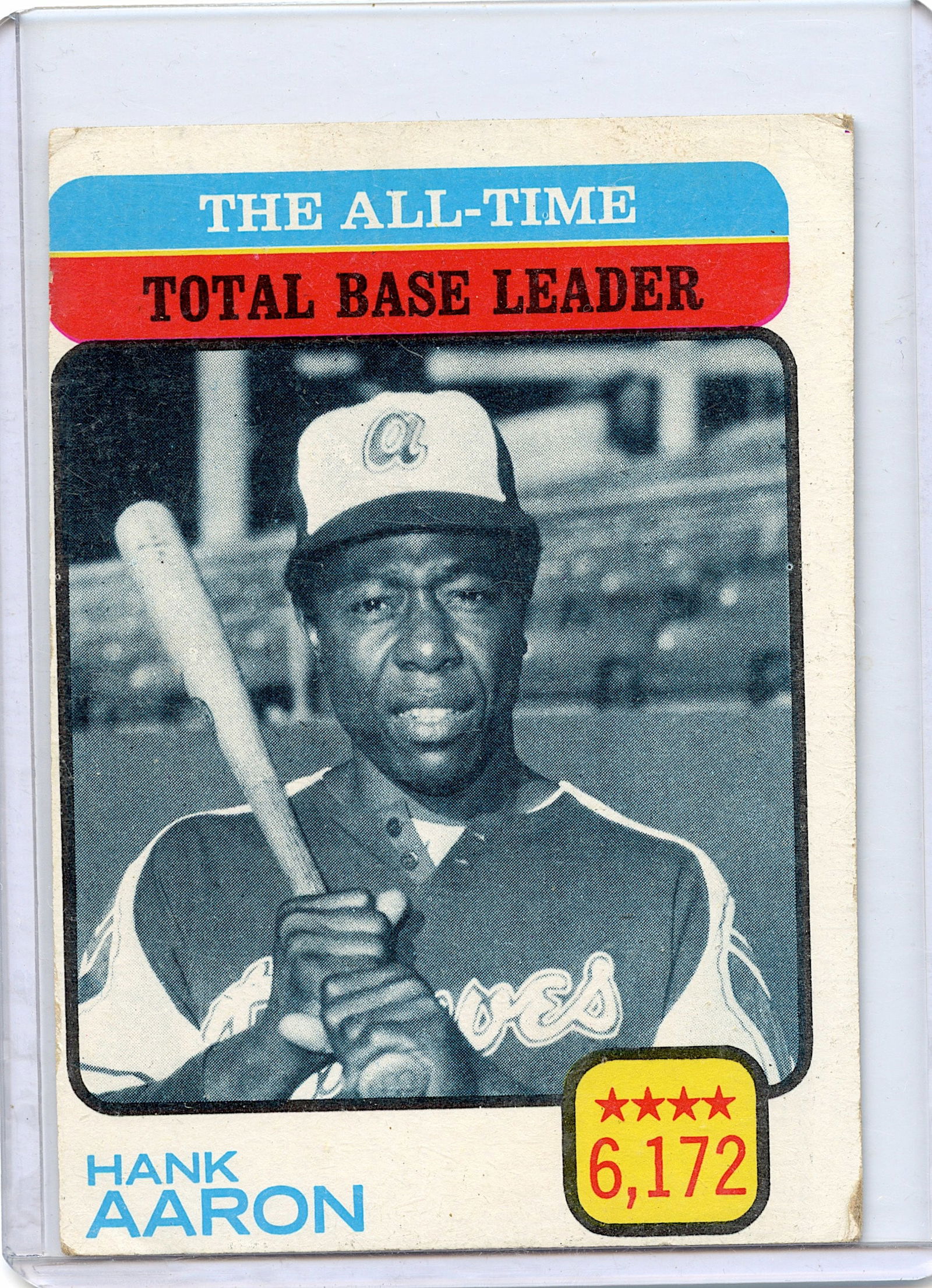 1973 Topps # 473 All-Time Hank Aaron Atlanta Braves (1 of 2)