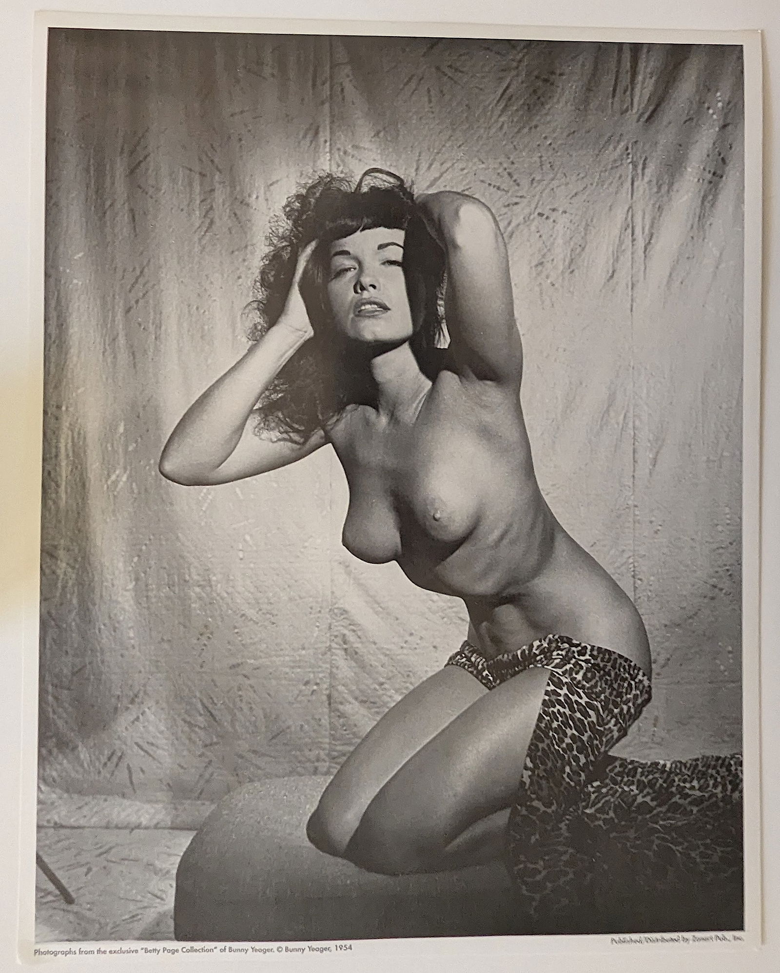 Original Poster BETTY PAGE by @ BUNNY YEAGER 11" x 14" (1 of 1)