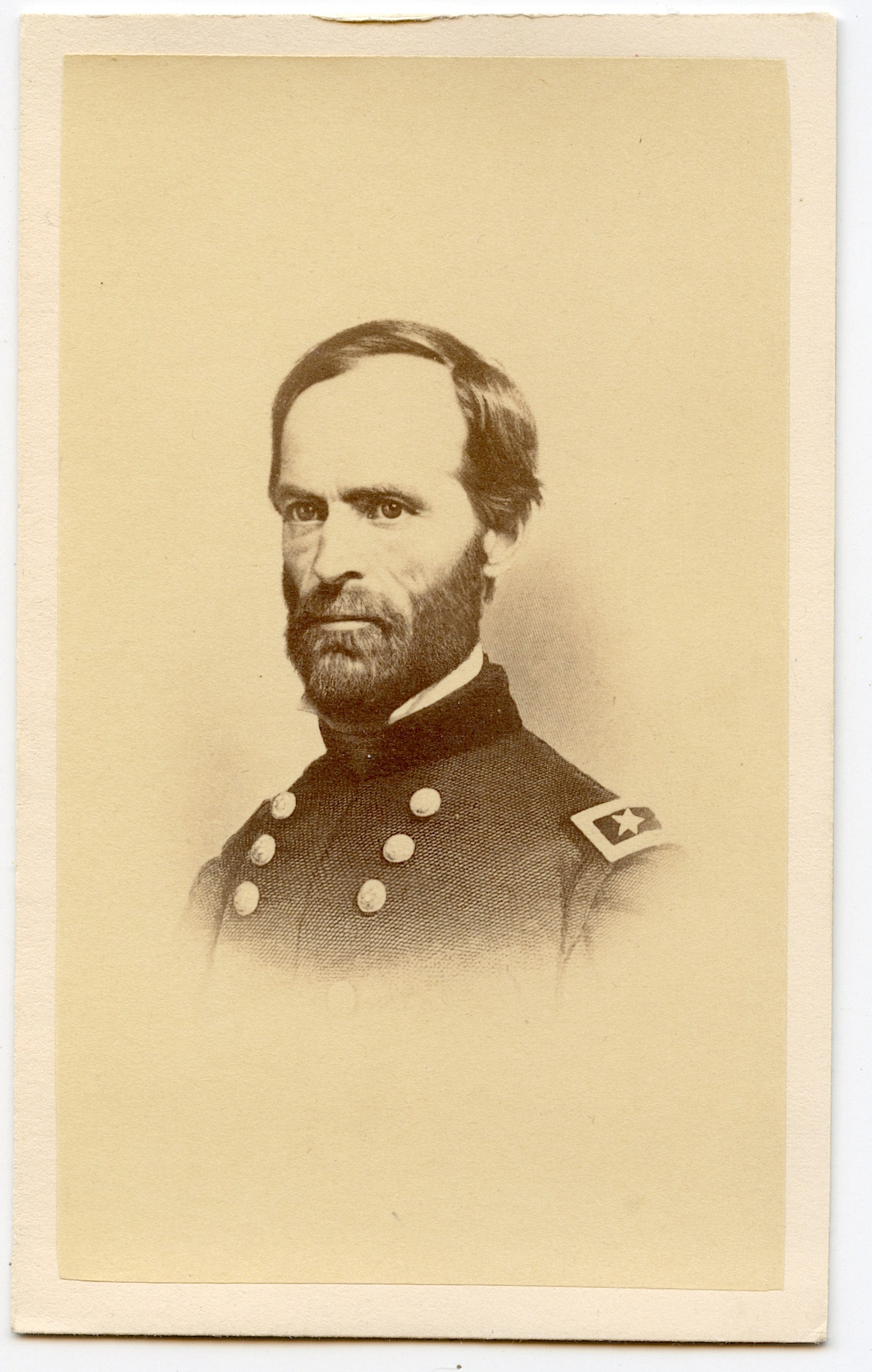 Antique CDV Portrait US Gen. SHERMAN (1820 - 91) (1 of 2)