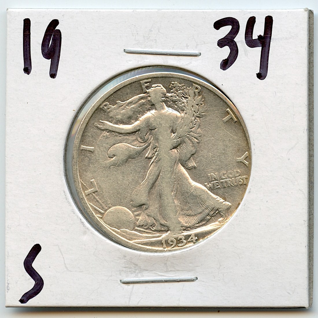 Silver Coin Collectors Walking Liberty Half Dollar, 1934: This coin is from the estate of deceased collector in South Florida. We have included quality images to show it's actual condition This lot is located in Boca Raton, Fl and its shipment will be made d