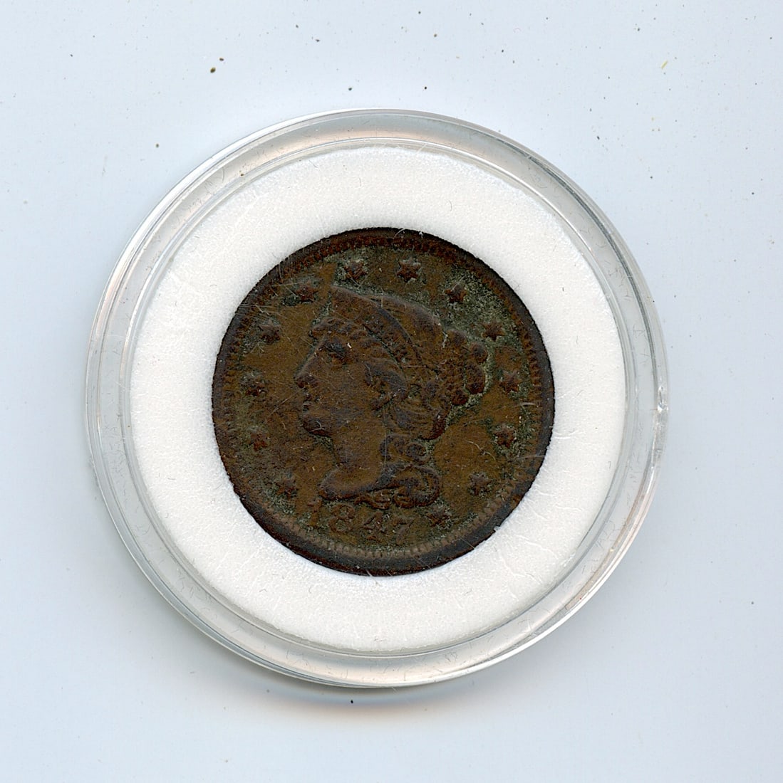 1847 US Coin Collectors One Cent (1 of 2)