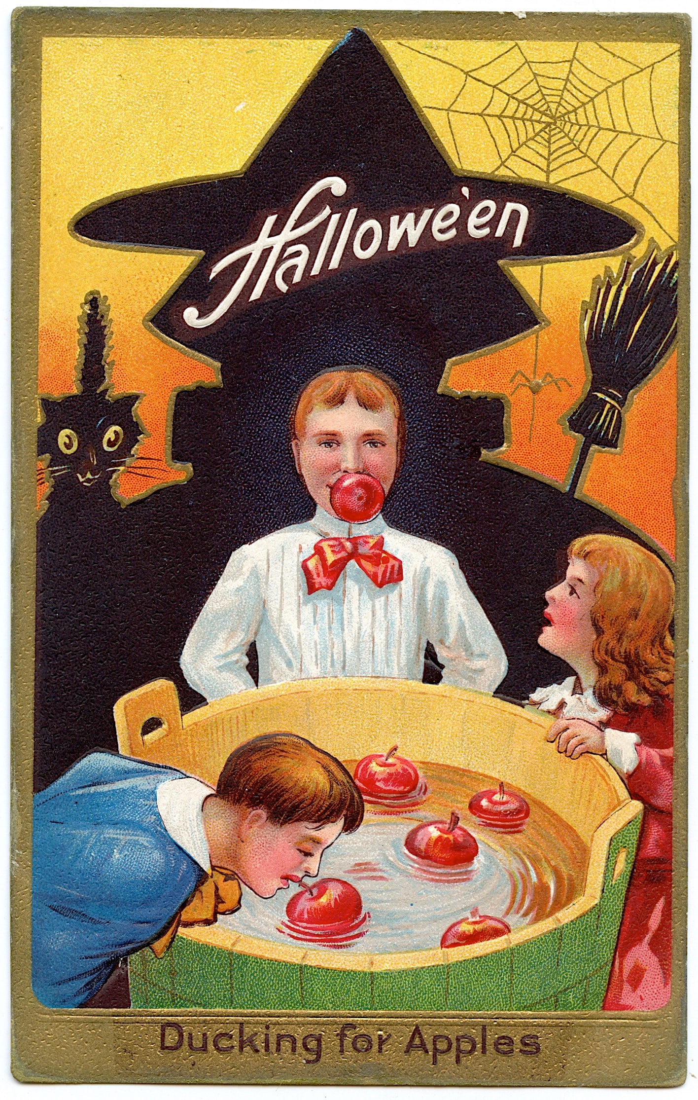 Antique Rare Postcard Halloween (1 of 2)