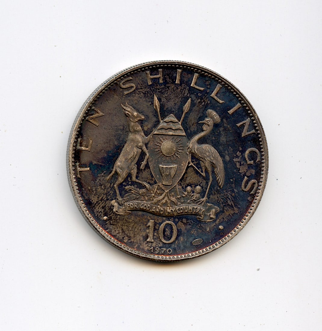 1969 Collectors Silver Coin UGANDA 10 Shillings (1 of 2)