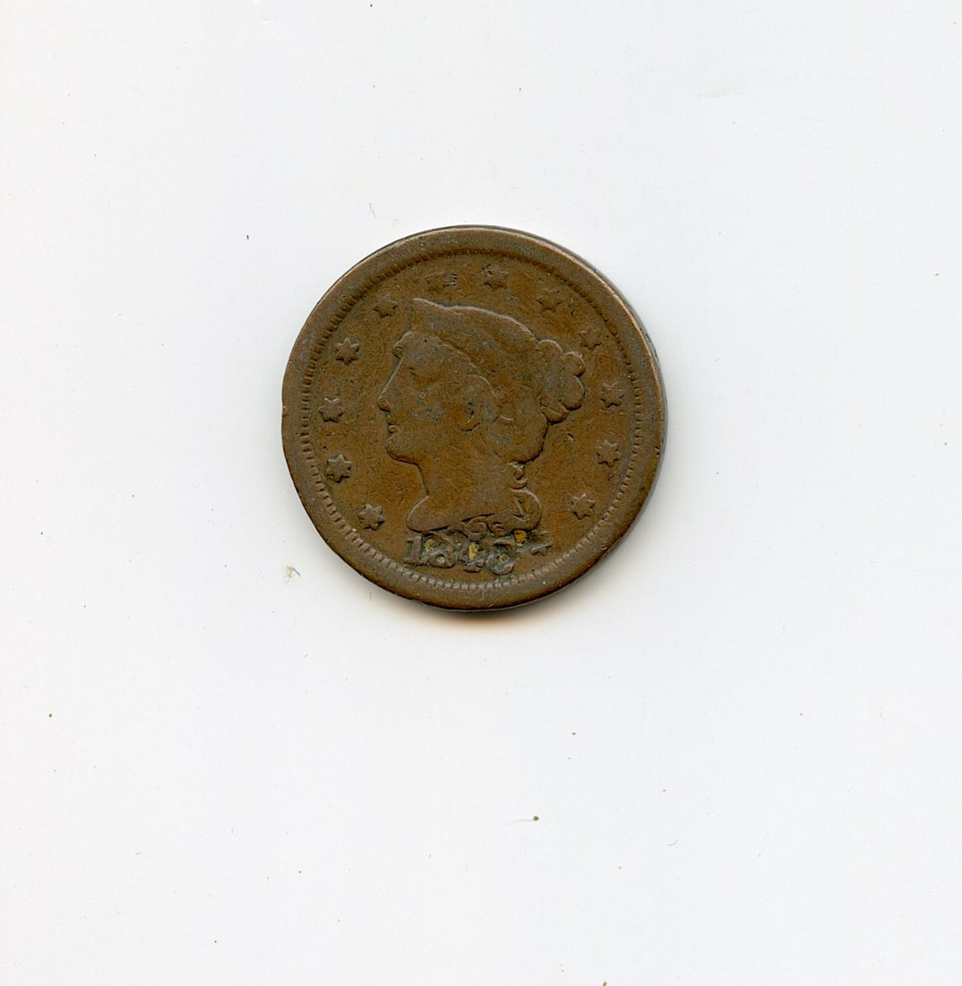 Collectors US Coin One Cent 1840 (1 of 2)