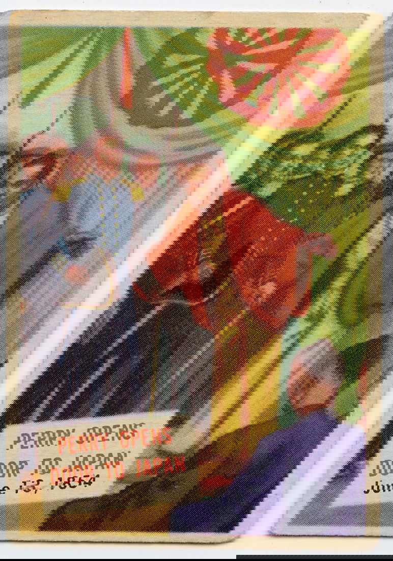 Original 1954 Topps Scoop Card #101 Perry Opens Door To Japan (1 of 2)