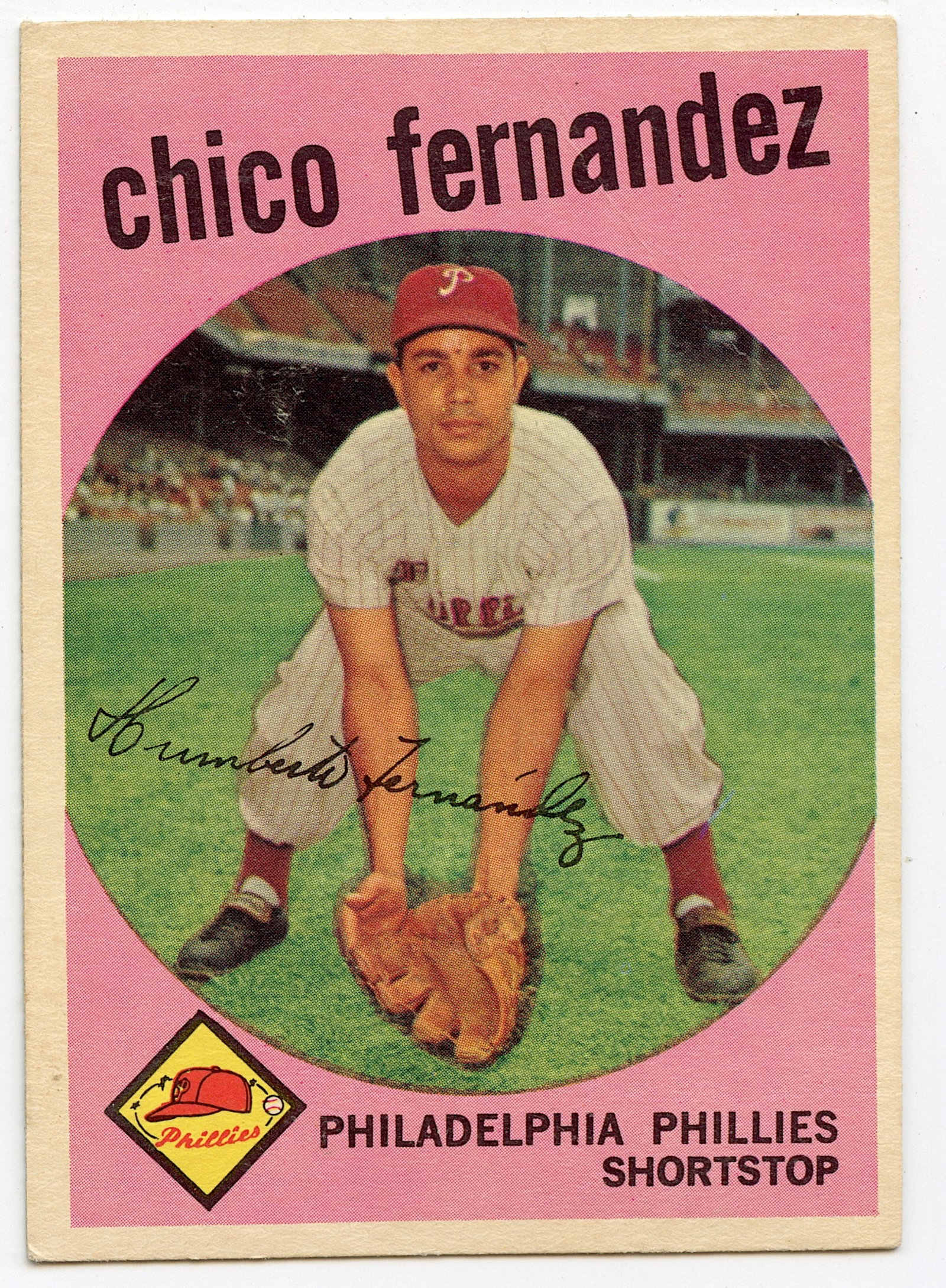 1959 TOPPS #452 CHICO FERNANDEZ ( PHILLIES) Baseball Card: Baseball Card. Provenance from a PBC Collector. We have included quality scans to show it's actual condition. This lot is located in Boca Raton, Fl and its shipment will be made directly by Artelisted