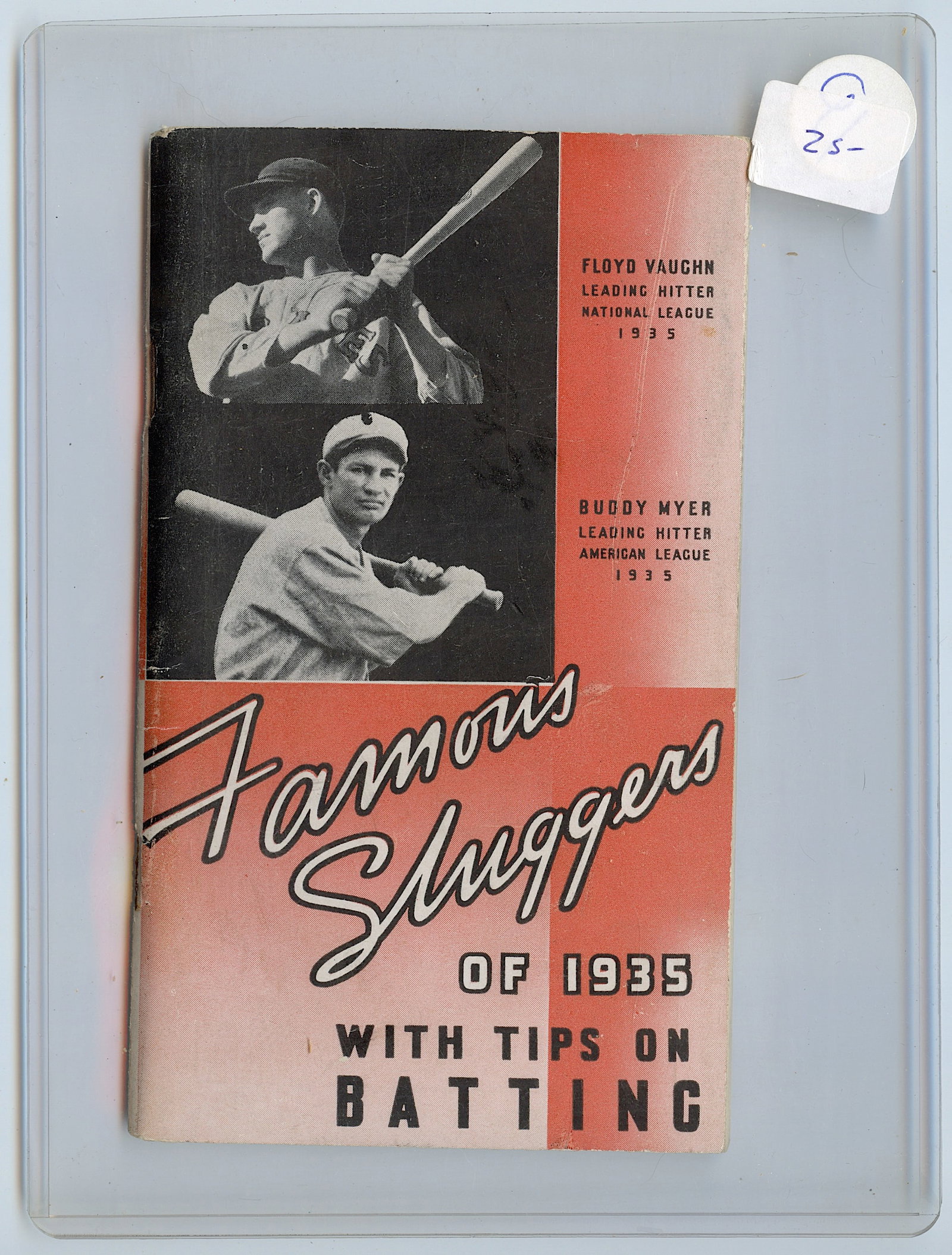 1935 FAMOUS SLUGGERS YEARBOOK * HILLERICH & BRADSBY: Baseball Card. Provenance from a PBC Collector. We have included quality scans to show it's actual condition. This lot is located in Boca Raton, Fl and its shipment will be made directly by Artelisted