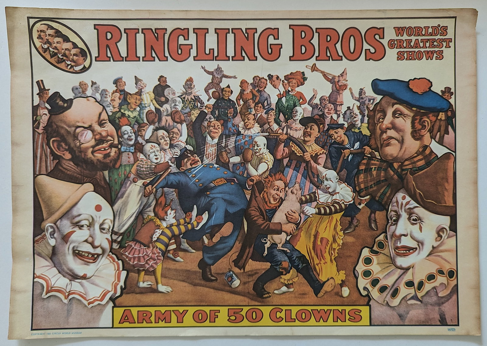 Vintage Original Ringling Bros Circus Poster 1960s (1 of 4)