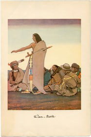 Original Antique Scarce Halftone Litho MAYNARD DIXON