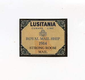 Vintage Stamp Ephemera Royal Mail Ship Strong Room Cruise