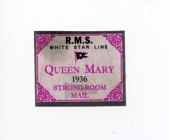 Vintage Stamp Ephemera Royal Mail Ship Strong Room Cruise