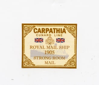 Vintage Stamp Ephemera Royal Mail Ship Strong Room Cruise