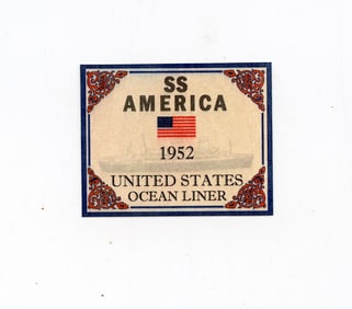 Vintage Stamp Ephemera Royal Mail Ship Strong Room Cruise