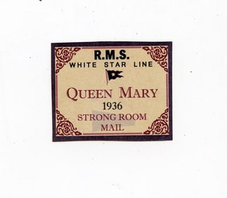 Vintage Stamp Ephemera Royal Mail Ship Strong Room Cruise