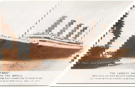 Original Scarce TITANIC Ephemera Signed Survivors