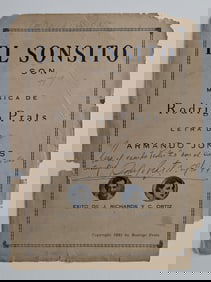 Historical Cuba Salsa Music Book Hand Signed RODRIGO PRATS