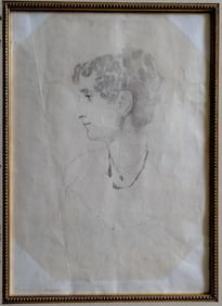 Sir GEORGE CLAUSEN Original Pencil Drawing Portrait