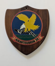 Vintage Military Plaque AIRANTISUBRON 24