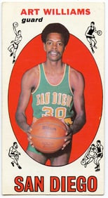 1969 Topps # 96 Art Williams San Diego Rockets (Basketball Card)