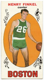 1969 TOPPS BASKETBALL #34 Henry Finkel Rookie NM Boston Celtics