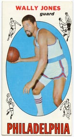 1969 Wally Jones Philaelphia 76ers Topps NBA Card