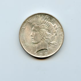 1923 Coin Collectors Peace Silver Dollar