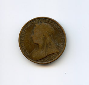 QUEEN VICTORIA ONE PENNY 1896