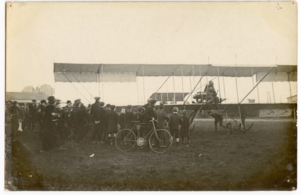Antique Original Scarce Real Photo PC Pioneers Aviation