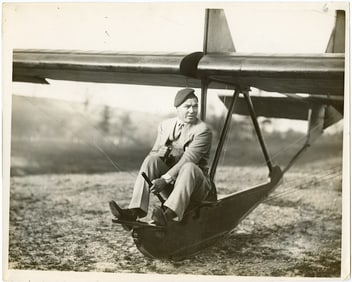Original Photo American Pioneers Aviation Glider 1920s