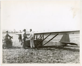 Original Photo American Pioneers Aviation Glider 1920s