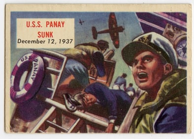 1954 Topps Scoops - #105 - U.S.S. Panay Sunk