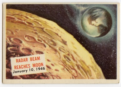 1954 Topps Scoop #138 Radar Beam Reaches Moon