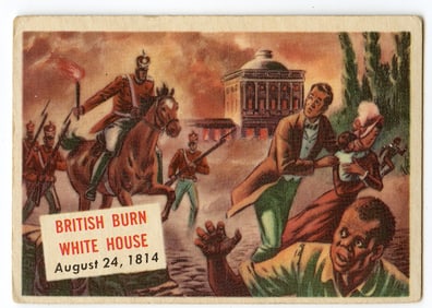 1954 Topps Scoop #140 British Burn White House