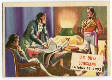 1954 Topps Scoop - #148 United States Buys Louisiana