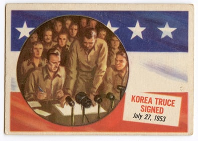 1954 Topps SCOOP -#67 Korea Truce Signed