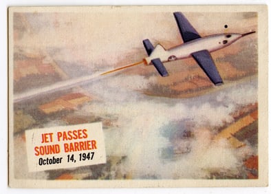 1954 Topps Scoop # 68 Jet Passes Sound Barrier