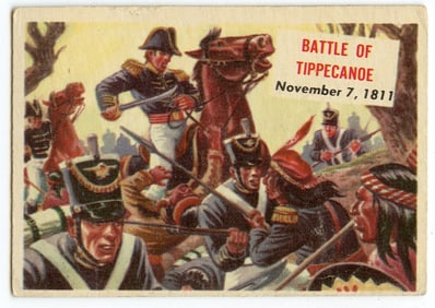 1954 Topps Scoop # 100 Battle Of Tippecanoe