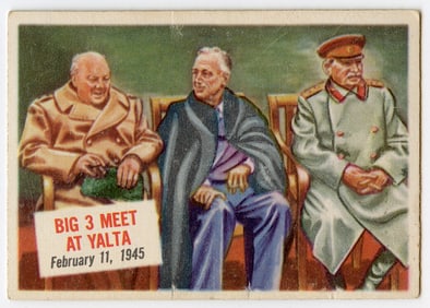1954 Topps # 59 Big 3 Meet At Yalta