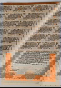 Original The Clark Estate Company Bond US$1000